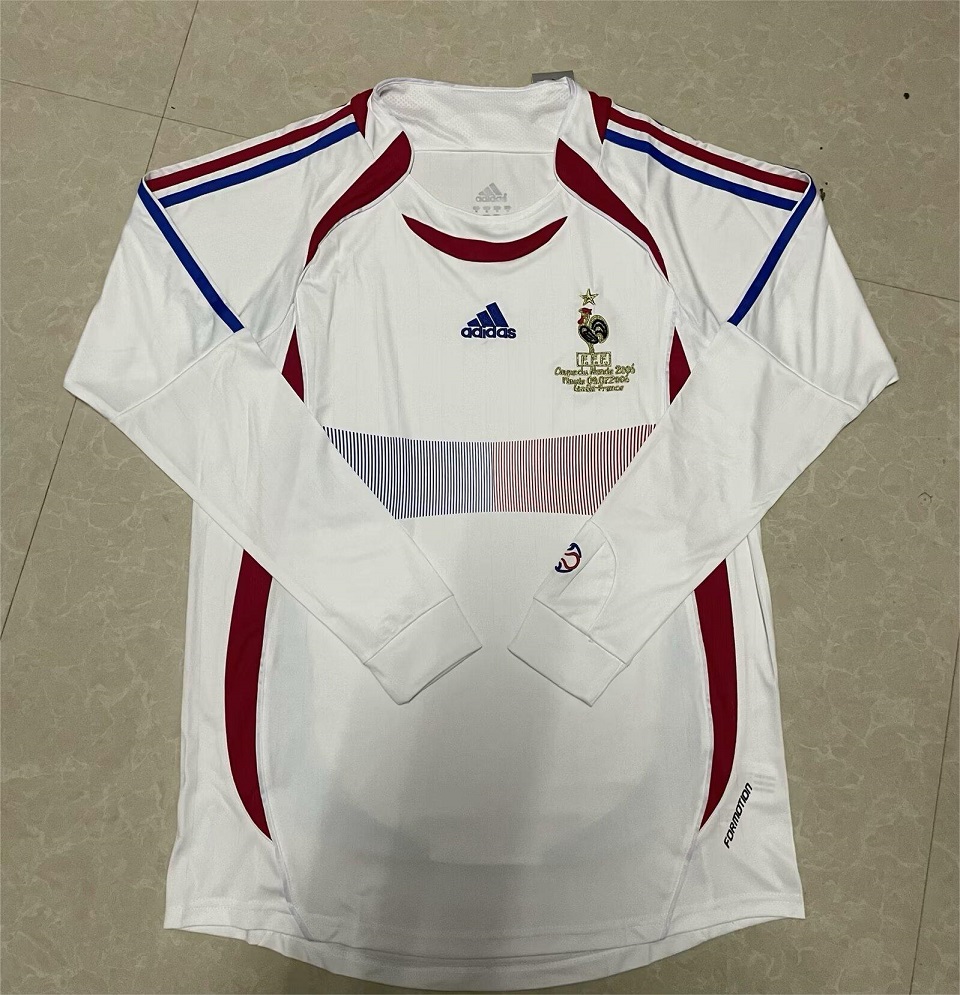 AAA Quality France 2006 World Cup Away Long Soccer Jersey